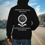 Queen’s Regiment Regiment Premium Veteran Hoodie (104)-Military Covers