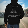 Queens Own Hussars Premium Veteran Hoodie (123)-Military Covers