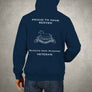 Queens Own Hussars Premium Veteran Hoodie (123)-Military Covers