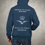 RAF Eagle and Crown Premium Veteran Hoodie (204)-Military Covers