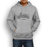 BMW RnineT Urban GS 2017 Premium Motorcycle Art Men’s Hoodie