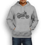 Benelli UNO C 250 2013 Premium Motorcycle Art Men’s Hoodie