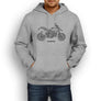 Ducati Hypermotard 939 2017 Premium Motorcycle Art Men’s Hoodie