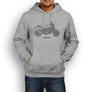 Ducati Monster 821 STRIPE 2017 Premium Motorcycle Art Men’s Hoodie
