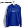 Ford Ranger Wildtrak 2018 Side Inspired Car Art Men’s Hoodie