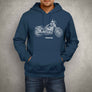 Harley Davidson Low Rider S Premium Motorcycle Art Men’s Hoodie