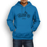 Harley Davidson Fat Bob Premium Motorcycle Art Men’s Hoodie