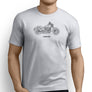 Harley Davidson Fat Bob Premium Motorcycle Art Men’s T-Shirt