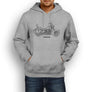 Harley Davidson Heritage Softail Classic Premium Motorcycle Art Men’s Hoodie