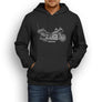 Harley Davidson Road Glide Ultra Premium Motorcycle Art Men’s Hoodie