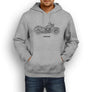 Harley Davidson Softail Deluxe Premium Motorcycle Art Men’s Hoodie