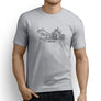Harley Davidson Ultra Limited Low Premium Motorcycle Art Men’s T-Shirt