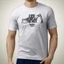 cat-427f2-backhoe-loader-premium-construction-art-men’s-t-shirt