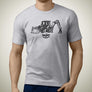 cat-427f2-backhoe-loader-premium-construction-art-men’s-t-shirt