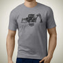 cat-427f2-backhoe-loader-premium-construction-art-men’s-t-shirt