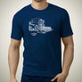new-holland-combine-harvester-premium-tractor-art-men’s-t-shirt