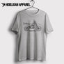 Honda XR650L 2018 Premium Motorcycle Art Men’s T-Shirt