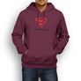 MARVEL / DC INSPIRED FAN ART LOGO SUPERMAN DESIGN HOODIE