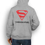 MARVEL / DC INSPIRED FAN ART LOGO SUPERMAN DESIGN HOODIE