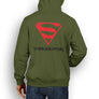 MARVEL / DC INSPIRED FAN ART LOGO SUPERMAN DESIGN HOODIE