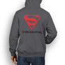 MARVEL / DC INSPIRED FAN ART LOGO SUPERMAN DESIGN HOODIE