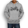JL Illustration for a Aprilia Shiver 750GT Motorbike fan Hoodie