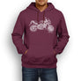 JL Illustration for a Aprilia Shiver 750GT Motorbike fan Hoodie