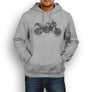 JL Illustration for a Aprilia Shiver 750 Motorbike fan Hoodie
