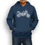 JL Illustration for a Aprilia Shiver 750 Motorbike fan Hoodie