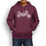JL Illustration for a Aprilia Shiver 900 Motorbike fan Hoodie
