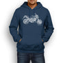 JL Illustration for a Aprilia Shiver 900 Motorbike fan Hoodie