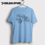 Jeep Wrangler Landy lady 2010 Inspired Car Art Men’s T-Shirt