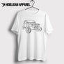 Jeep Wrangler Landy lady 2010 Inspired Car Art Men’s T-Shirt