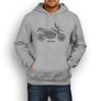 KTM 950 Supermoto R 2009 Premium Motorcycle Art Men’s Hoodie