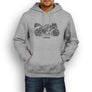 Kawasaki Ninja ZX6R 2005 Premium Motorcycle Art Men’s Hoodie