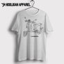 Neco Abruzzi 50 Vespa Inspired Moped Art Men’s T-Shirt