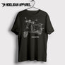 Neco Abruzzi 50 Vespa Inspired Moped Art Men’s T-Shirt