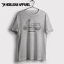 Peugeot Dango Evasion Pistachio Inspired Moped Art Men’s T-Shirt