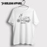 Peugeot Dango Evasion Pistachio Inspired Moped Art Men’s T-Shirt