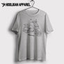 Peugeot Django Heritage 125cc Inspired Moped Art Men’s T-Shirt