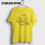 Peugeot Django Heritage 125cc Inspired Moped Art Men’s T-Shirt