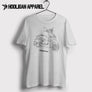 Peugeot Django Sport Bleu France Inspired Moped Art Men’s T-Shirt