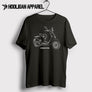 Piaggio Vespa Scooter Inspired Moped Art Men’s T-Shirt