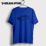 Rolls Royce Phantom v Classic 1960 Inspired Car Art Men’s T-Shirt