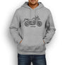 Suzuki V Strom 1000 ABS 2015 Premium Motorcycle Art Men’s Hoodie