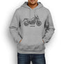 Suzuki V Strom 650XT 2017 Premium Motorcycle Art Men’s Hoodie