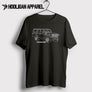 Toyota Land Cruiser 50 Series Inspired Car Art Men’s T-Shirt