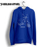Vespa PX125cc 2011 Inspired Moped Art Men’s Hoodie