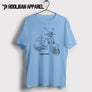 Vespa PX125cc 2011 Inspired Moped Art Men’s T-Shirt