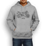 Yamaha YZF-R6 WorldGP 50th Anniversary Edition 2012 Premium Motorcycle Art Men’s Hoodie